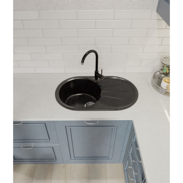 Мойка для кухни GranFest Rondo 750L черный