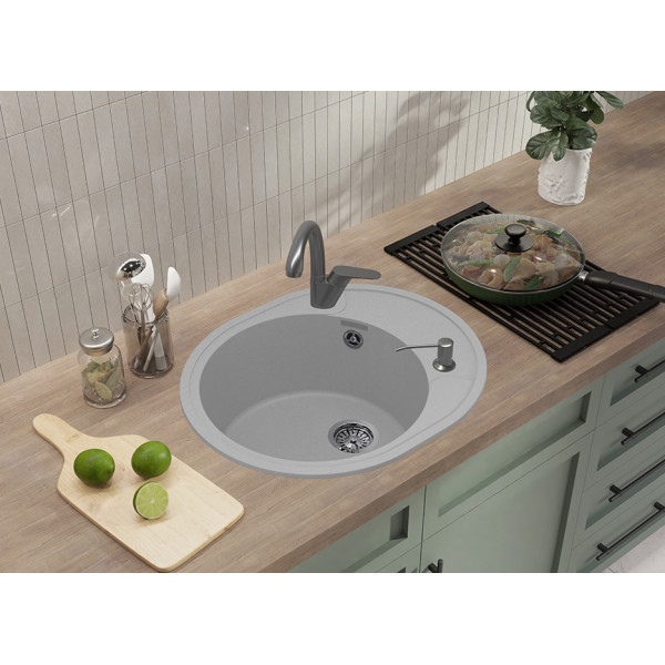 Мойка для кухни GranFest GF-URBAN 857L серый