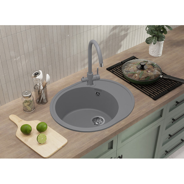 Мойка для кухни GranFest GF-URBAN 857L темно-серый