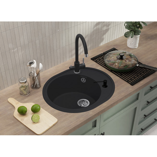 Мойка для кухни GranFest GF-URBAN 857L черный