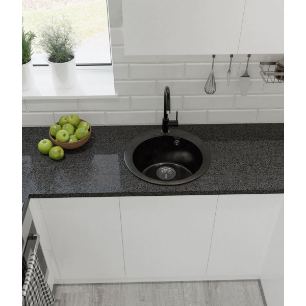 Мойка для кухни GranFest Rondo GF-R480 черный