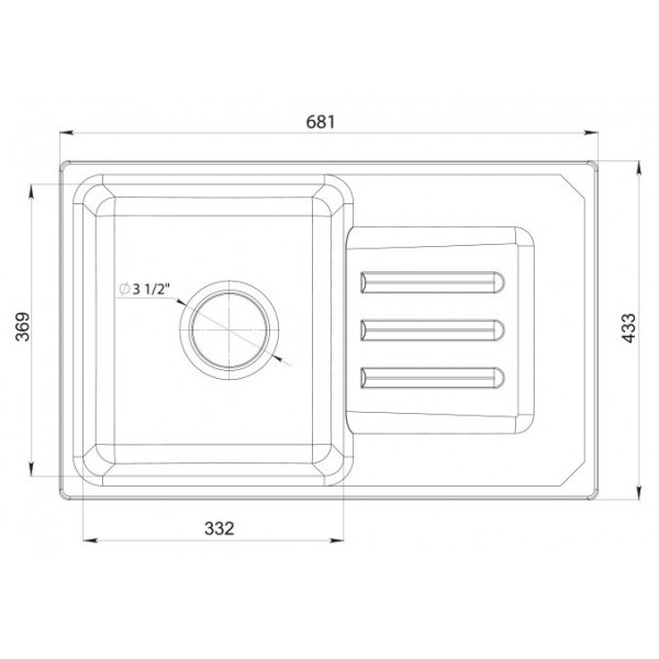 Мойка для кухни GranFest Smart GF-SM680L белый