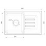 Мойка для кухни GranFest Smart GF-SM680L белый