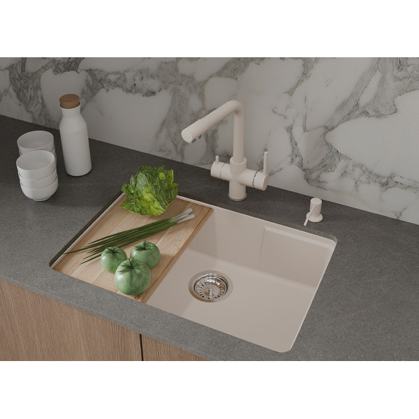 Мойка для кухни GranFest GF-URBAN 4565 белый