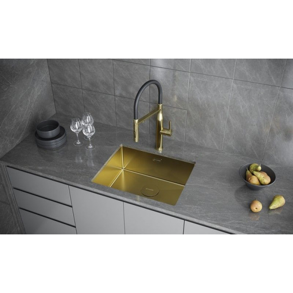 Кухонная мойка KUCHENSTERN KRAFT 60 золото 502GL50