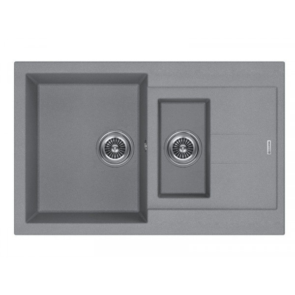 Кухонная мойка KUCHENSTERN PLAT 60-2 титан 207TN20