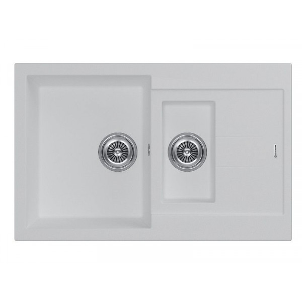 Кухонная мойка KUCHENSTERN PLAT 60-2 белый 207WH20