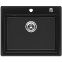 Кухонная мойка KUCHENSTERN TOPKERAM 60 керамика KeraPlus черный 302KB30