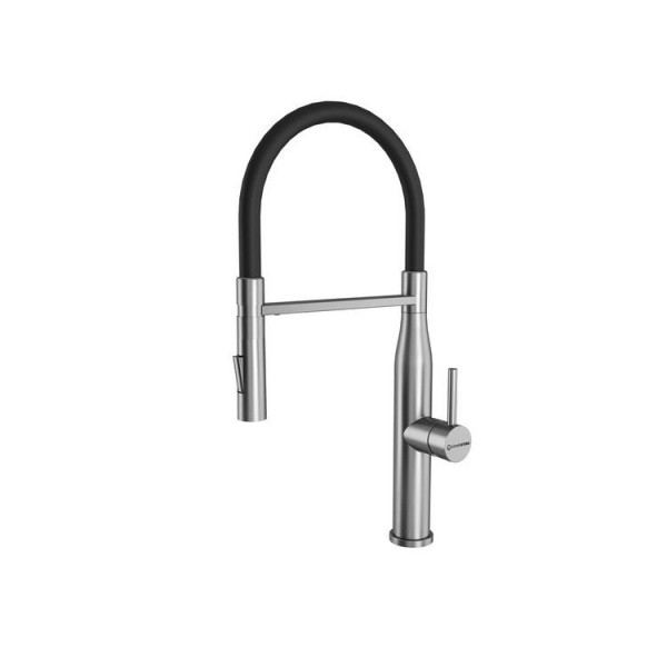 Кухонный смеситель KUCHENSTERN KERN-E нержавеющая сталь 406SS40