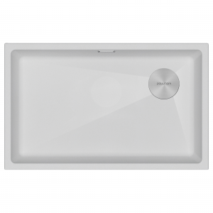 Мойка LUMI 74UNI-SKEW, IT-GRANIT, LU74SK-WH, белый, 740х440, Paulmark