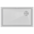 Мойка LUMI 74UNI-SKEW, IT-GRANIT, LU74SK-WH, белый, 740х440, Paulmark