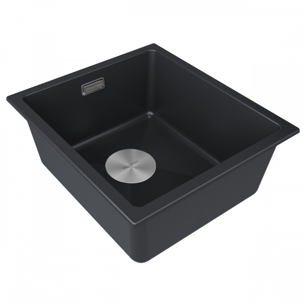 Мойка LUMI 41UNI, IT-GRANIT, LU41-AN, антрацит, 410х460, Paulmark