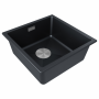 Мойка LUMI 45UNI, IT-GRANIT, LU45-BLM, черный, 455х460, Paulmark