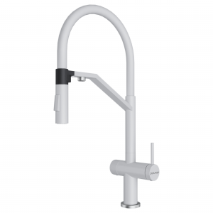 Смеситель для кухни ZENDER, белый матовый, Ze213155-WH, Paulmark