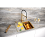 Мойка нерж. сталь NEXT-MULTI SINK 58 UNI, PM785845-BG, брашированное золото, 580х450мм, Paulmark