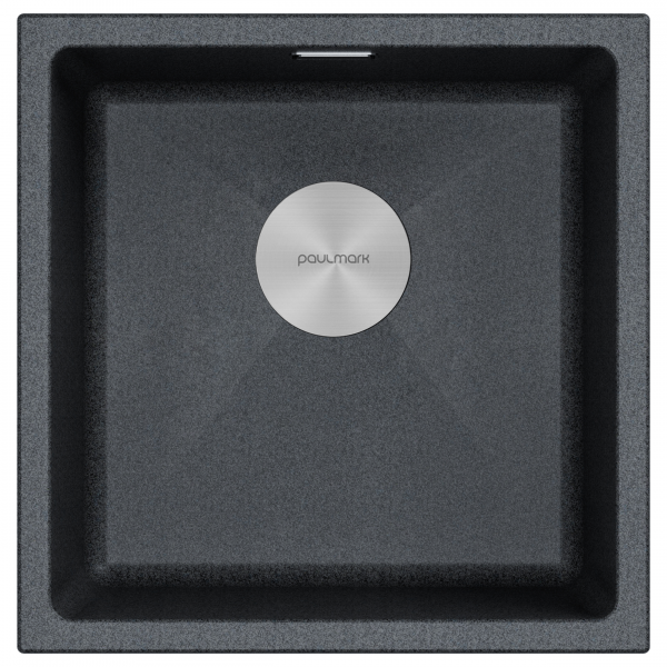 Мойка LUMI 45UNI, IT-GRANIT, LU45-DG, графит, 455х460, подст. мон. Paulmark