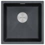 Мойка LUMI 45UNI, IT-GRANIT, LU45-DG, графит, 455х460, подст. мон. Paulmark