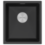 Мойка LUMI 41UNI, IT-GRANIT, LU41-BL, черный гранит, 410х460, Paulmark