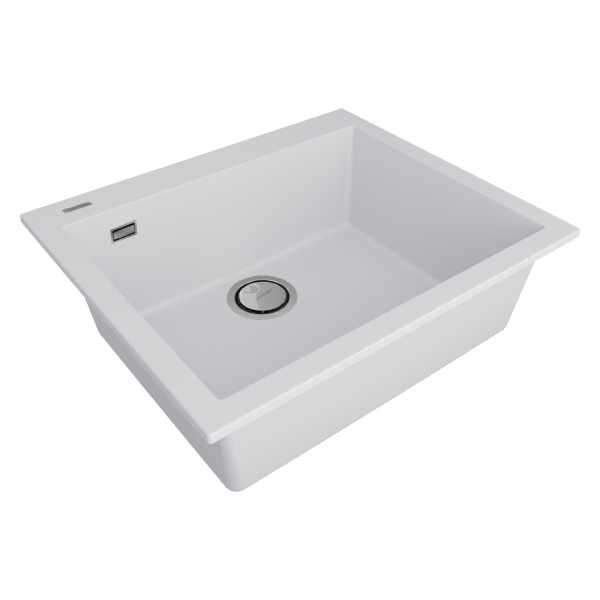 Мойка DECORATION 60, ACRYSTONE, PM936051-WH, WHITE, 600х510 мм, Paulmark