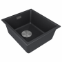 Мойка LUMI 41UNI, IT-GRANIT, LU41-BL, черный гранит, 410х460, Paulmark
