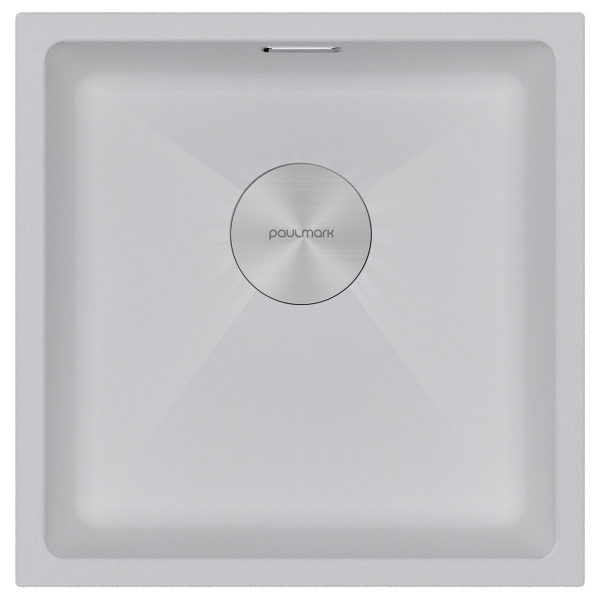 Мойка LUMI 45UNI, IT-GRANIT, LU45-WH, белый, 455х460, Paulmark