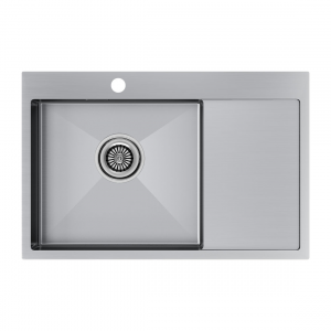 Кухонная мойка Paulmark Atlan 78 L PM217851-BSL Брашированная сталь Кухонная мойка Paulmark Atlan 78 L PM217851-BSL Брашированная сталь
