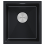 Мойка LUMI 41UNI, IT-GRANIT, LU41-BLM, черный, 410х460, Paulmark