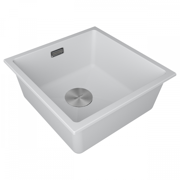 Мойка LUMI 45UNI, IT-GRANIT, LU45-WH, белый, 455х460, Paulmark