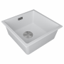 Мойка LUMI 45UNI, IT-GRANIT, LU45-WH, белый, 455х460, Paulmark