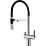 Смеситель для кухни Paulmark Gravity Gr213188-CR Хром Черный