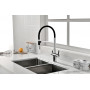 Смеситель для кухни Paulmark Gravity Gr213188-CR Хром Черный