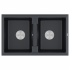 Кухонная мойка Paulmark Zwilling PM238150-BLM Черный металлик Кухонная мойка Paulmark Zwilling PM238150-BLM Черный металлик