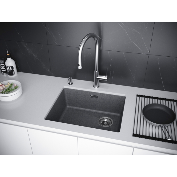Мойка LUMI 55UNI, IT-GRANIT, LU55-DG, графит, 555х460, Paulmark