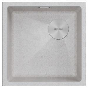 Мойка LUMI 45UNI-SKEW, IT-GRANIT, LU45SK-BE, бежевый, 455х440, Paulmark