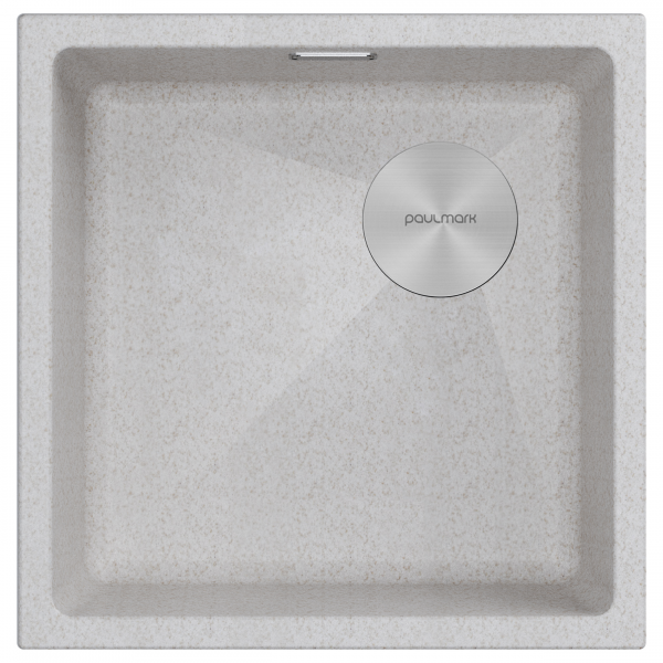 Мойка LUMI 45UNI-SKEW, IT-GRANIT, LU45SK-BE, бежевый, 455х440, Paulmark