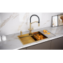 Мойка нерж. сталь NEXT-MULTI SINK 74 UNI, PM787445-BG, брашированное золото, 740х450мм, Paulmark