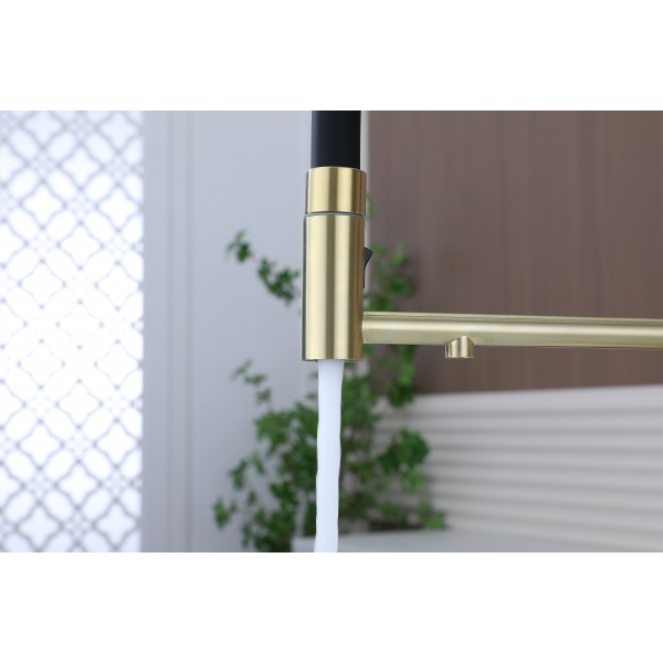 Смеситель для кухни NEXUS DIAMOND, светлое золото, Nd613999-LG, Paulmark-Starke