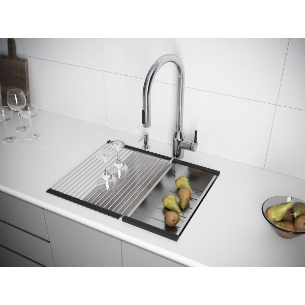 Мойка LUMI 45UNI-SKEW, IT-GRANIT, LU45SK-BE, бежевый, 455х440, Paulmark