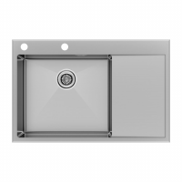 Кухонная мойка Paulmark Atlan EDGE 78 L PM777851-BSL Нержавеющая сталь