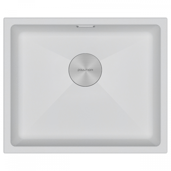 Мойка LUMI 55UNI, IT-GRANIT, LU55-WH, белый, 555х460, Paulmark