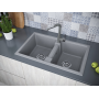 Кухонная мойка Paulmark Zwilling PM238150-GRM Серый металлик