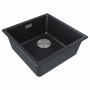 Мойка LUMI 45UNI-SKEW, IT-GRANIT, LU45SK-BLM, черный, 455х440, Paulmark
