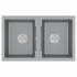 Кухонная мойка Paulmark Zwilling PM238150-GRM Серый металлик Кухонная мойка Paulmark Zwilling PM238150-GRM Серый металлик