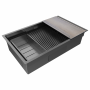 Мойка нерж. сталь NEXT-MULTI SINK 74 UNI, PM787445-GM, вороненая сталь,740х450мм, Paulmark