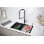 Мойка нерж. сталь NEXT-MULTI SINK 74 UNI, PM787445-GM, вороненая сталь,740х450мм, Paulmark