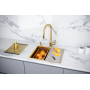 Мойка нерж. сталь NEXT-MULTI SINK 54 UNI, PM785445-BG, брашированное золото, 540х450мм, Paulmark
