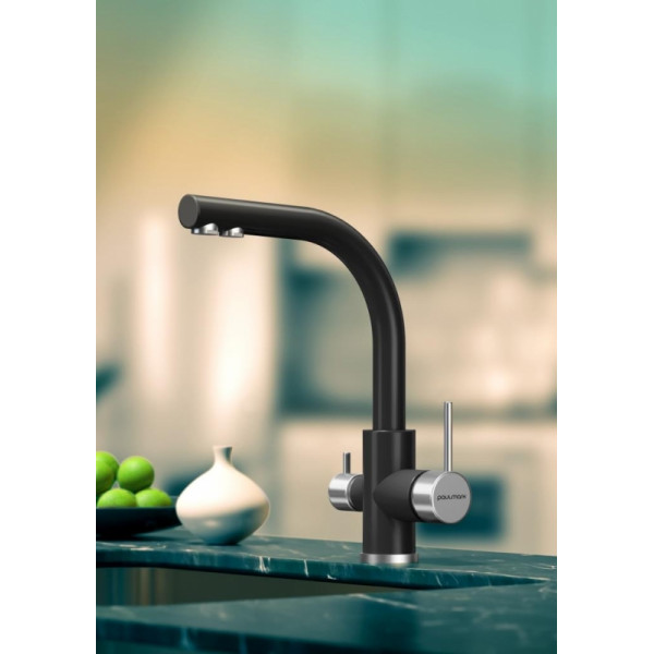 Смеситель для кухни Paulmark Essen Es213011-401 Антрацит