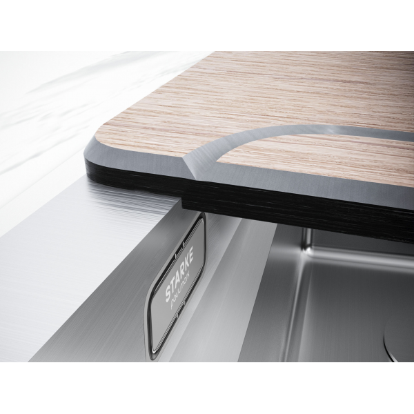 Мойка нерж. сталь NEXT-MULTI SINK 74 UNI, PM787445-LG, светлое золото, 740х450мм, Paulmark