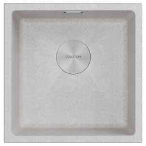 Мойка LUMI 45UNI, IT-GRANIT, LU45-BE, бежевый, 455х460, Paulmark
