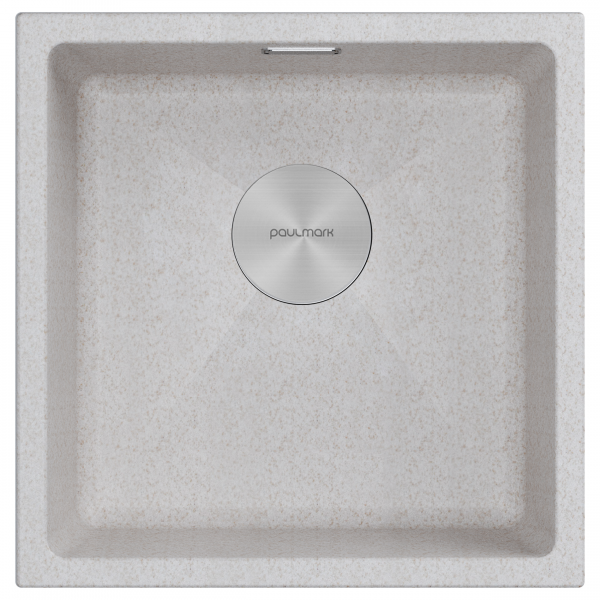 Мойка LUMI 45UNI, IT-GRANIT, LU45-BE, бежевый, 455х460, Paulmark